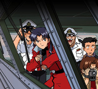 Misato consiglia Shinji e Asuka su come attaccare l'Angelo