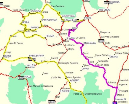 Sabato 18 e domenica 19 aprile 2009: l'itinerario per il primo w-e dell'anno sulle Dolomiti