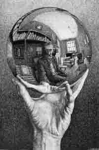 M.C.Escher - Mano con sfera a specchio
