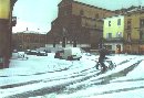 27-03-2001: violento temporale grandinigero a Faenza (RA). Quanta grandine sulle strade!