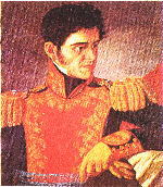 Il Generalissimo Antonio Lopes De Santa Ana,
all'epoca dei fatti