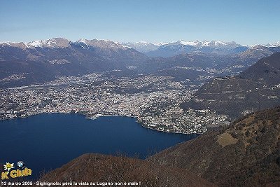 Sighignola: vista su Lugano