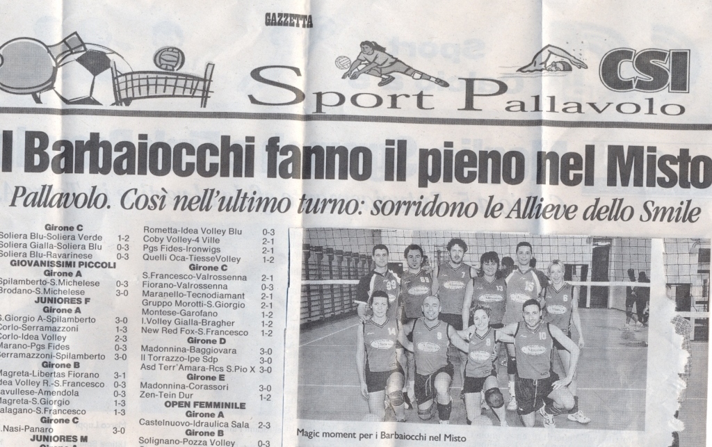 Corso Segnapunti Pallavolo - CSI Bologna - Centro Sportivo