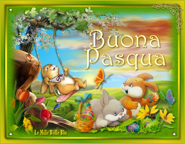 Cartolina auguri Buona Pasqua