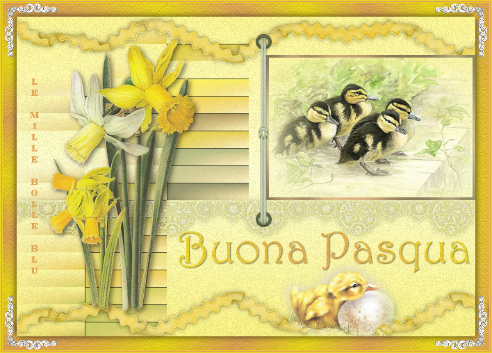 Cartolina auguri Buona Pasqua