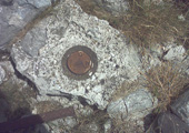 il punto geodetico a 1141 metri s.l.m. sul Cucuzzone