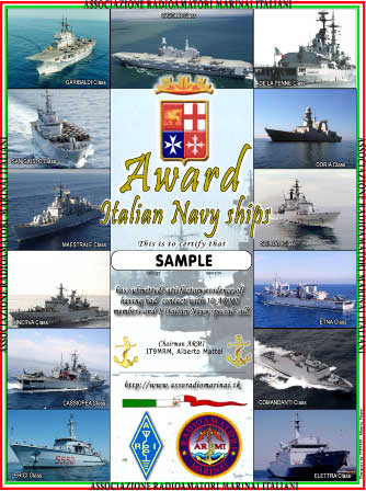 ITALIAN NAVY SHIPS AWARD
