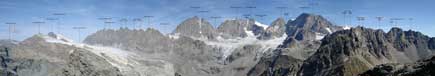 10 settembre 2006, in gruppo del Bernina dal Monte delle Forbici (m 2910). Foto Vitto#75, Toponomastica Vitto#75&Beno.