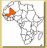 Mappa del Mali