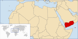 posizione geografica dello Yemen