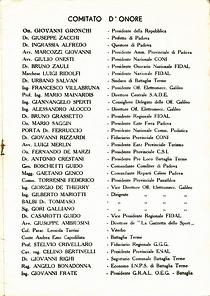 1957  Comitato d'onore camp.to italiano di marcia
