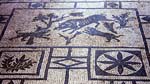 mosaic flooring with dogs and boar