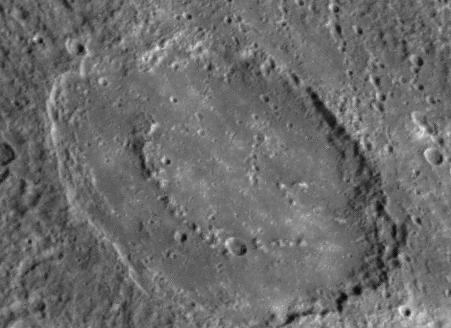 Crater Strindberg on Mercury.