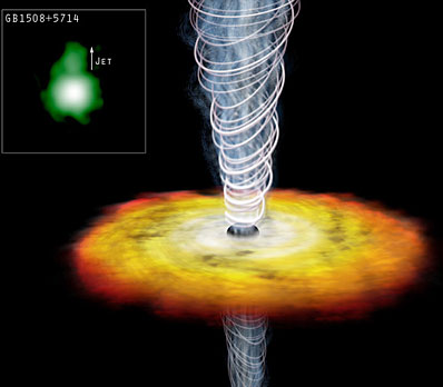 The Chandra image of the quasar GB1508+5714