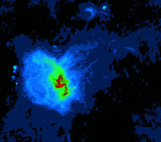 Figure: Radio image of Sagittarius A taken with the VLA by Y.Farhad-Zadeh e M.Morris