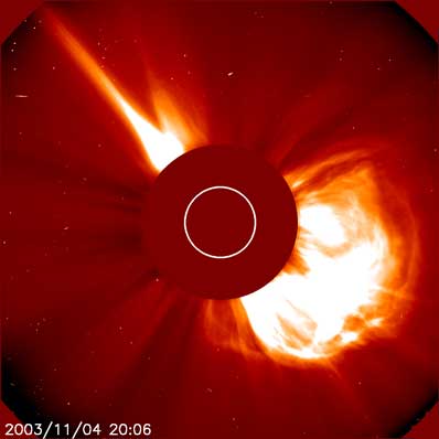 an intense explosion occurred on the Sun.