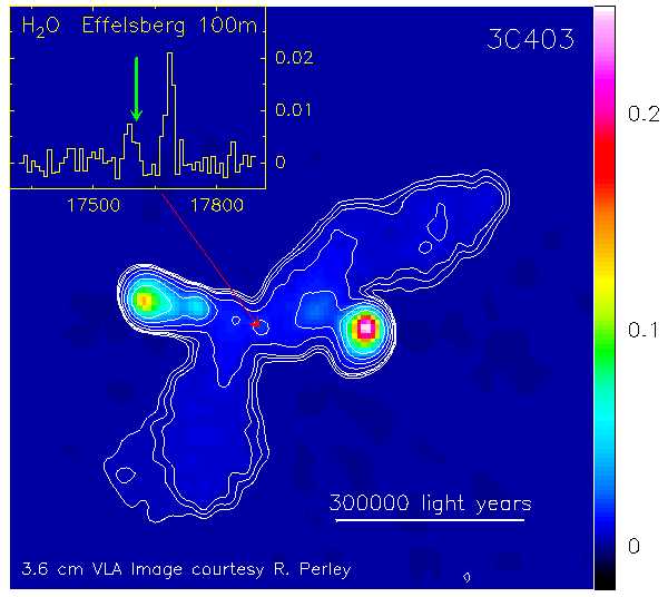 L'emissione MASER individuata  costituita da due righe a velocit pressoch speculari.