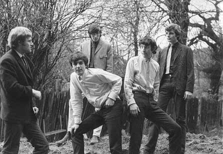 Da sinistra: Bob Klose, Syd Barrett, Roger Waters, Nick Mason e Richard Wright.