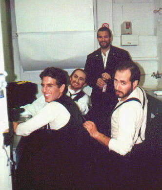 Backstage with the guys: Mark, Roy, Jimmy and Victor...