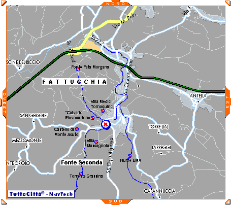 Bubè - Mappa della zona