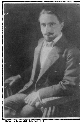 Casella di testo:  
    Roberto Taverniti, foto del 1919
