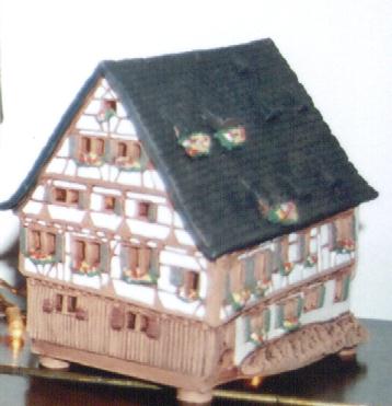 miniatura Schiefes Haus