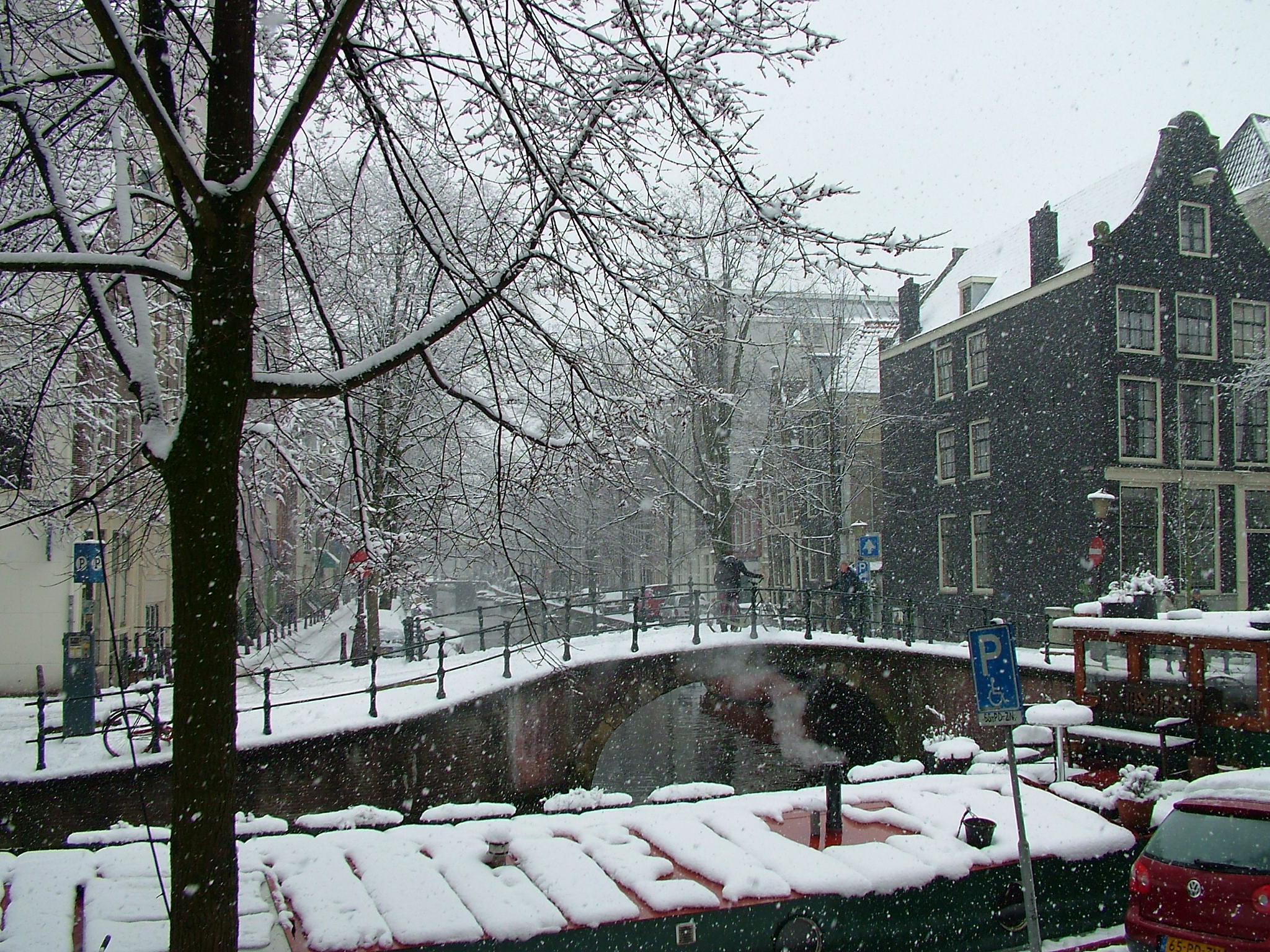 Amsterdam onder de sneeuw