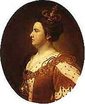 La regina Anne Stuart in un ritratto ufficiale