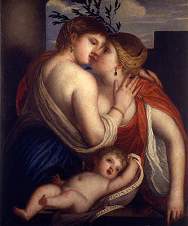 ''Giustizia e Pace si baciano''. Venezia, pinacoteca Querini-Stampalia.