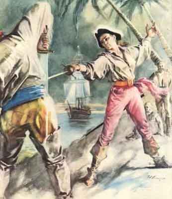 Mary Read come personaggio dei romanzi di cappa e spada sui pirati
