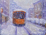 Tram di Milano dipinto