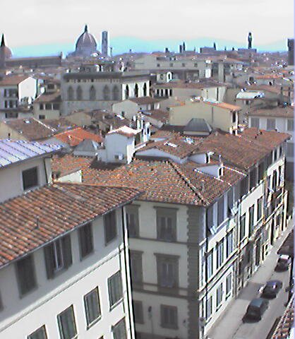 View of Florence from Hotel Annabella's terrace - Vista de Florencia en la terraza del Hotel Annabella