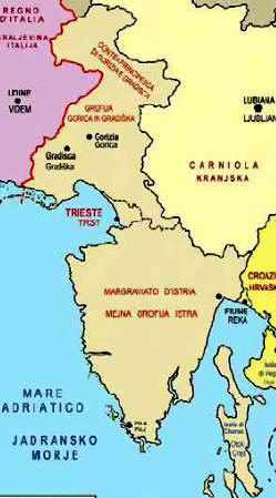Istria e Goriziano sotto l'impero d'Austtria
