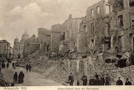 Distruzioni a Kalisz nella Grande Guerra