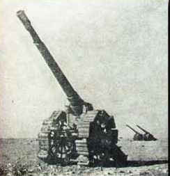 Bardia Bill, il pi grosso cannone in dotazione agli italiani, risalente alla grande guerra