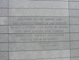 Omaha Beach: l'iscrizione all'ingresso del Memoriale