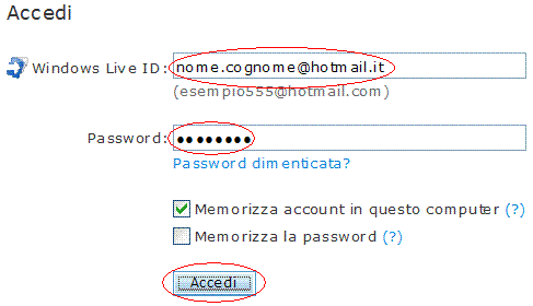 Accedi a Hotmail
