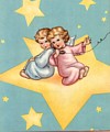 Angeli su stella informano Ges sul comportamento dei bambini