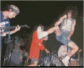 I. A. S. live, 1992. Da sinistra: Igor, Rock, Condor.