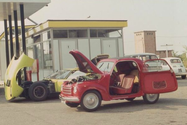 Fiat Topolino e Lamborghini Miura