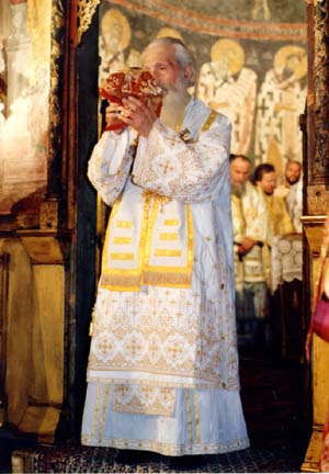 Il Patriarca Pavle in una liturgia