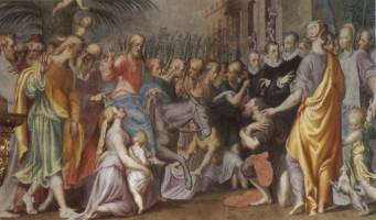 Bernardino Campi - L'ingresso di Gesù in Gerusalemme