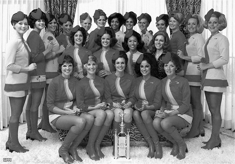 mini 1970 flight attendants