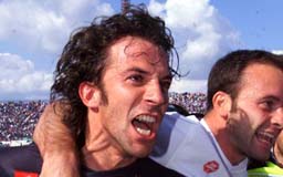 Del Piero gioisce per la conquista del 26 scudetto