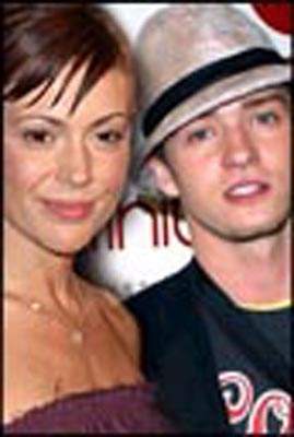 Alyssa Milano e Justin Timberlake