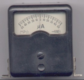 Foto di un micro amperometro