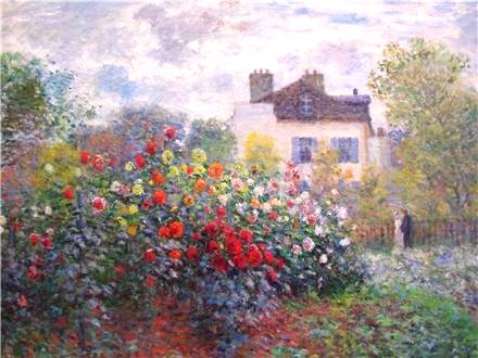 the artist’sgarden inArgenteuil (a corner of the garden with dahlias) 