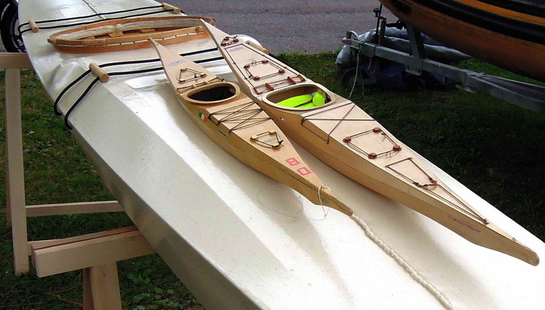 sul kayak skin on frame di gabriele il modello in