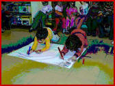 i bambini disegnano il suono