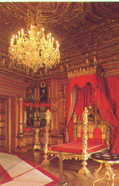 Una sala interna del castello